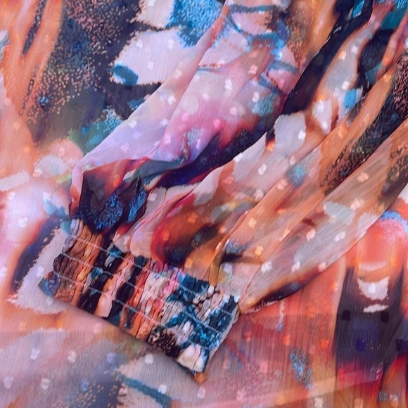 Torrid Womens Chiffon Clip Dot Blouson Sleeve
Butterfly Top Size 3X Fairy - Picture 4 of 5